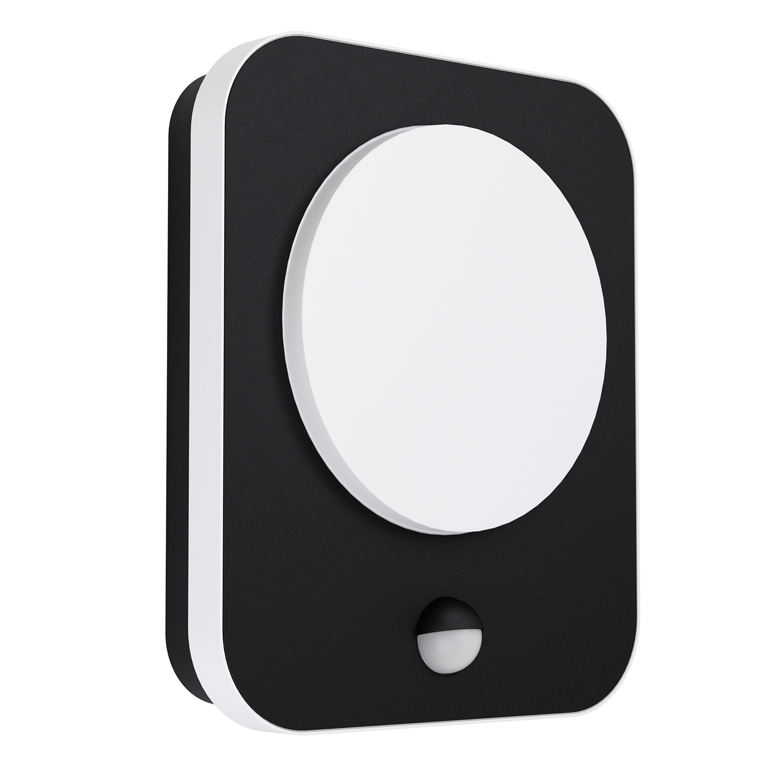 foto del prodotto eglo applique esterno moderna madriz alluminio nero policarbonato bianco led
