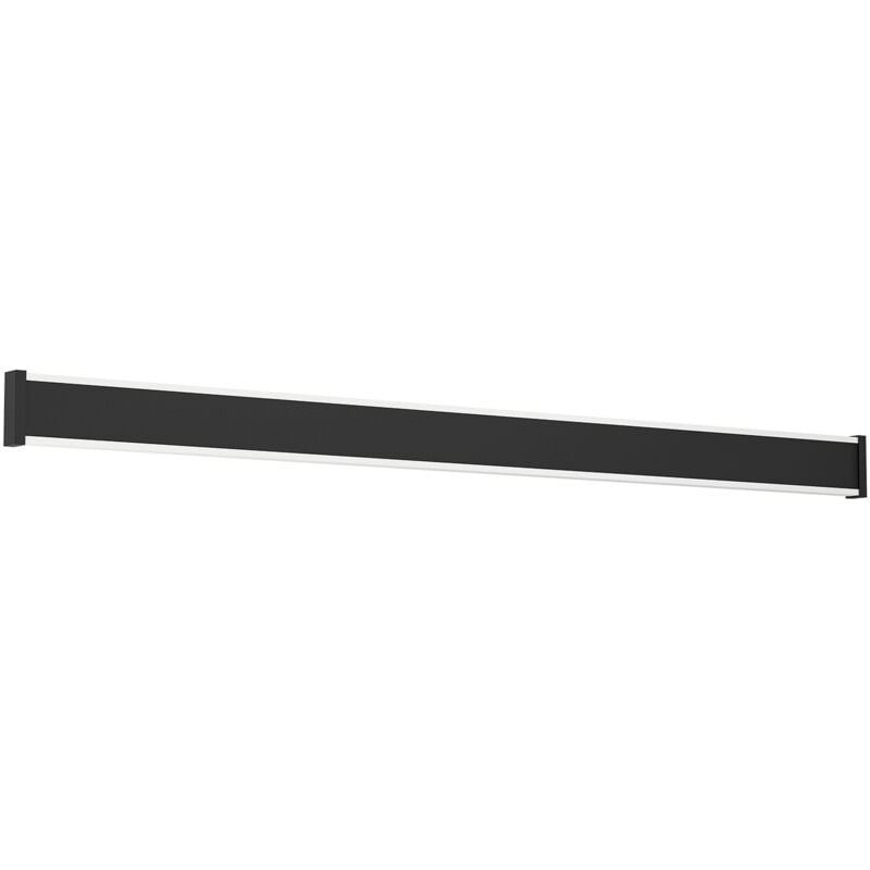 foto del prodotto eglo applique esterno moderna neviano acciaio nero policarbonato bianco led 98cm