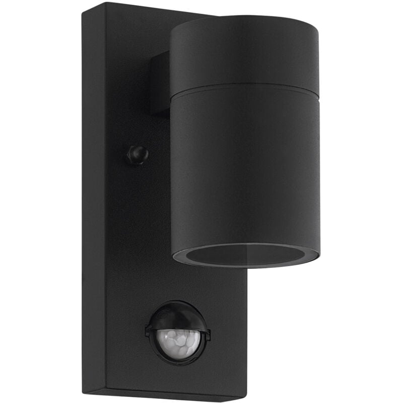 foto del prodotto eglo applique esterno moderna riga 5 metallo nero vetro bianco gu10