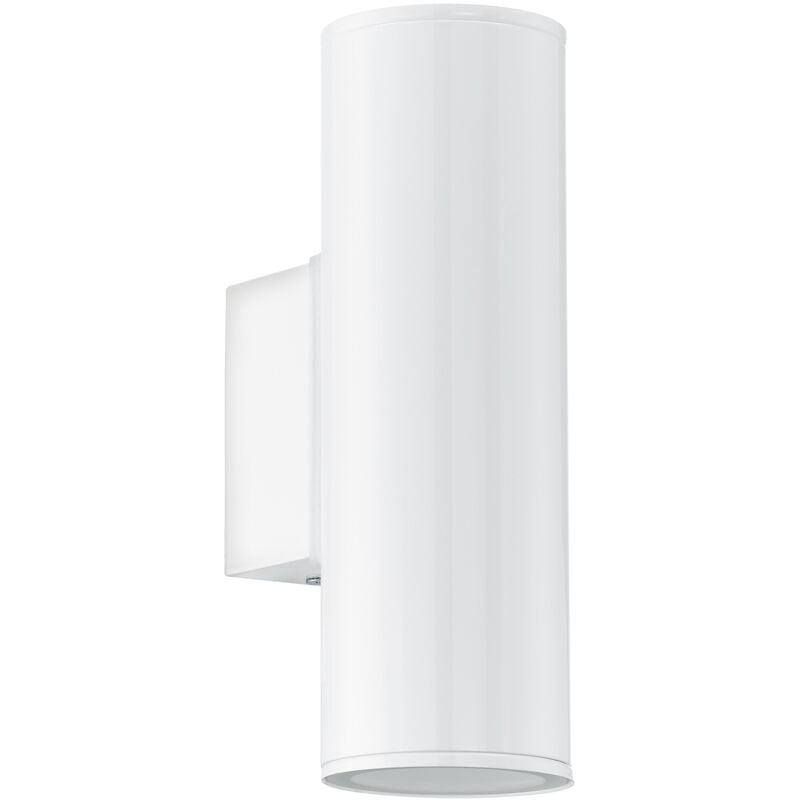 foto del prodotto eglo applique esterno moderna riga metallo bianco 2 luce gu10