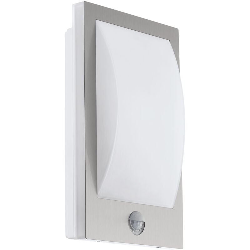 foto del prodotto eglo applique esterno moderna verres acciaio bianco policarbonato e27