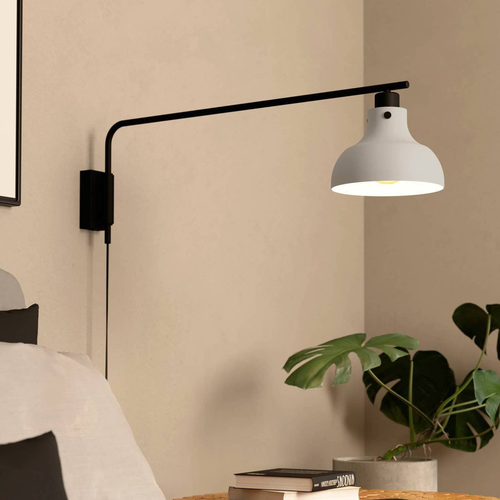 foto del prodotto eglo applique matlock, proiezione 80 cm, grigio nero