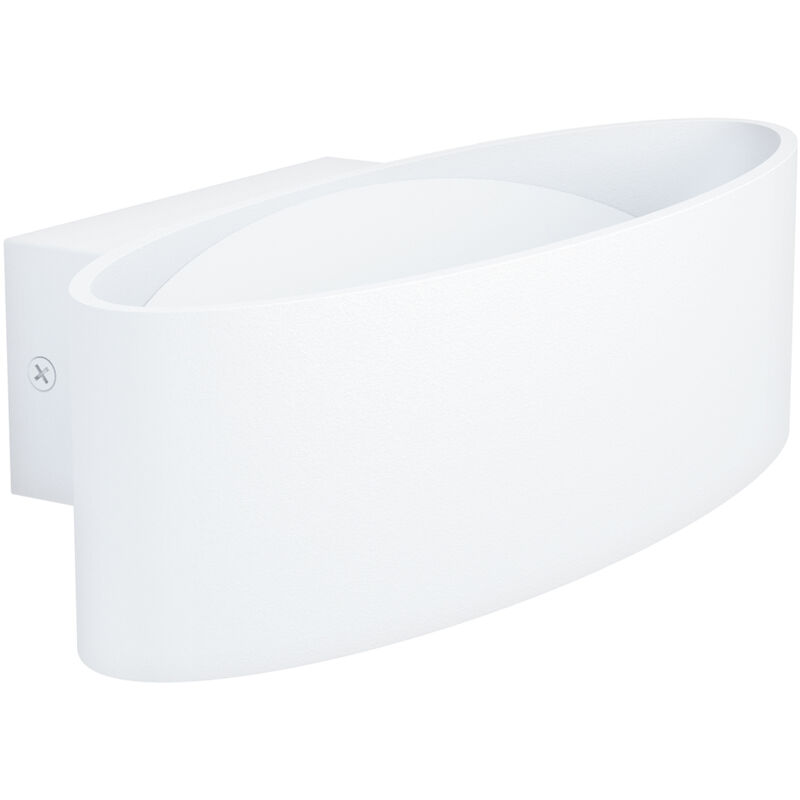 foto del prodotto eglo applique minimal maccacari alluminio bianco luce led integrato 10w
