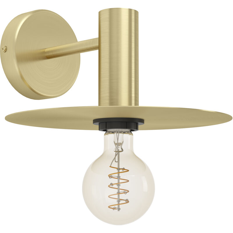 foto del prodotto eglo applique moderna escandell acciaio ottone spazzolato 1 luce e27