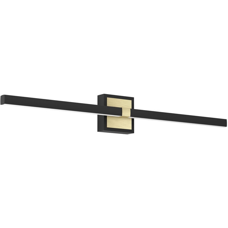 foto del prodotto eglo applique moderna peguera alluminio nero luce led integrato 17,5w