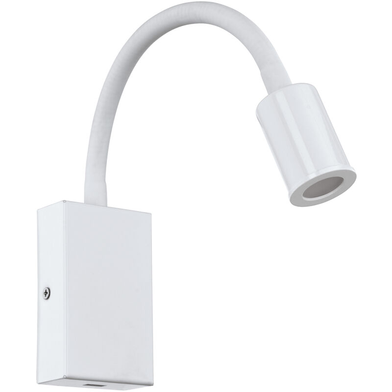 foto del prodotto eglo applique moderna tazzoli acciaio bianco luce led integrato 3,8w