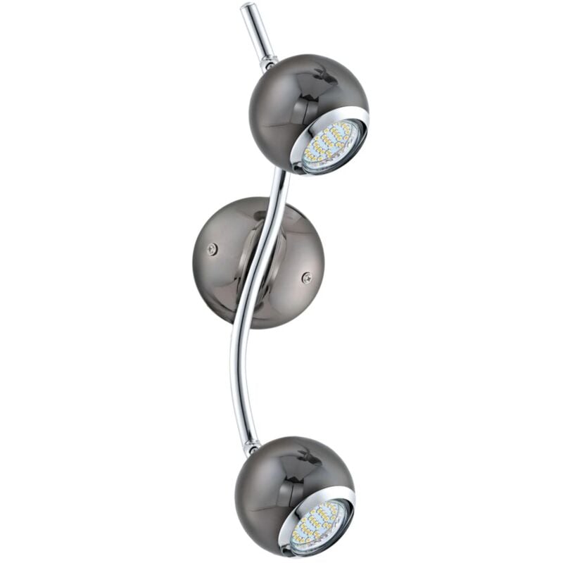 foto del prodotto eglo bimeda barra 2 x 2,5w gu10led acciaio nickel