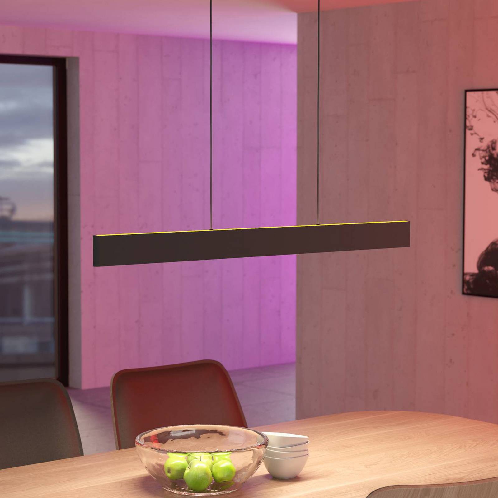 foto del prodotto eglo connect lampada led a sospensione andreas-z, nero, acciaio