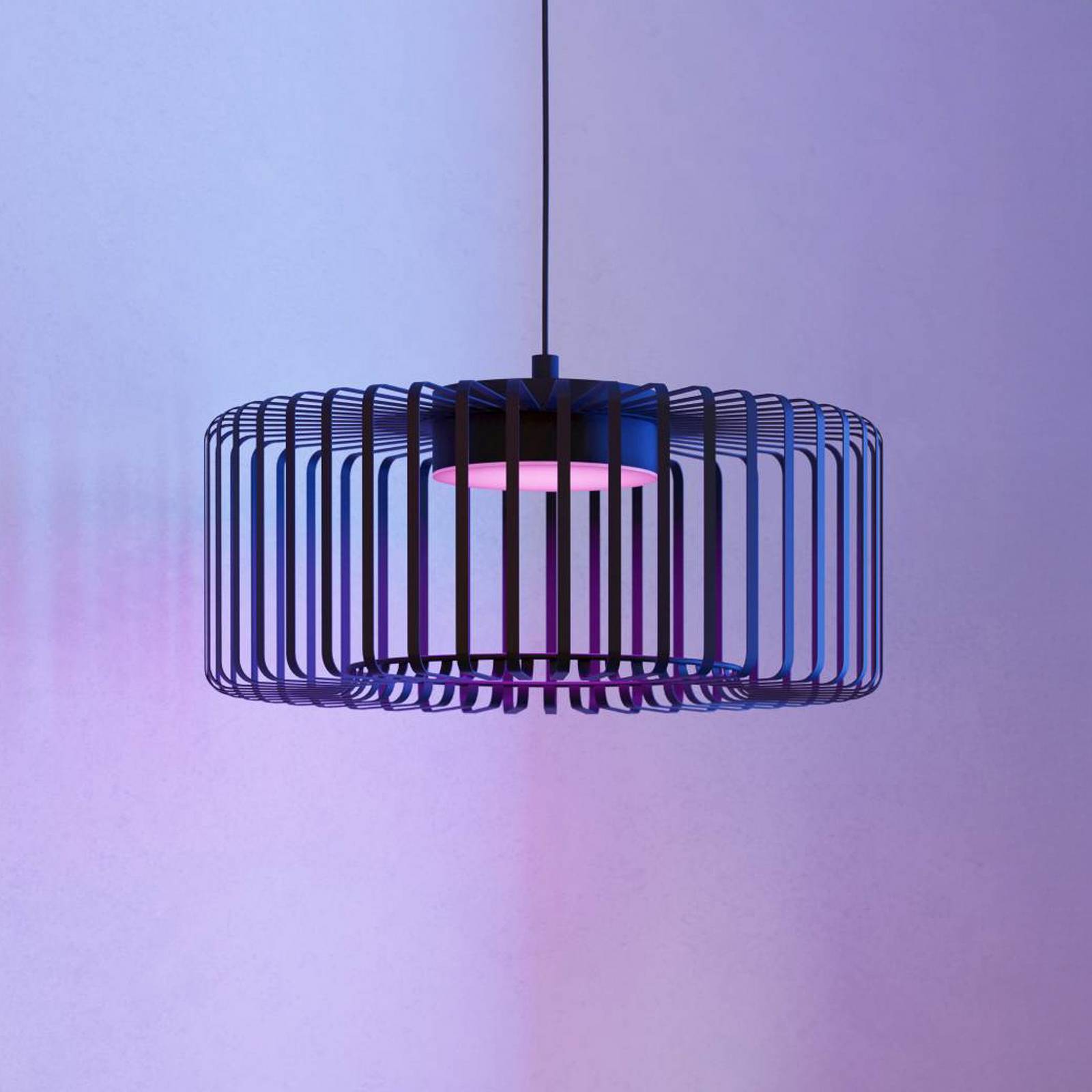 foto del prodotto eglo connect lampada led a sospensione ginestrone-z, a 1 luce, nero