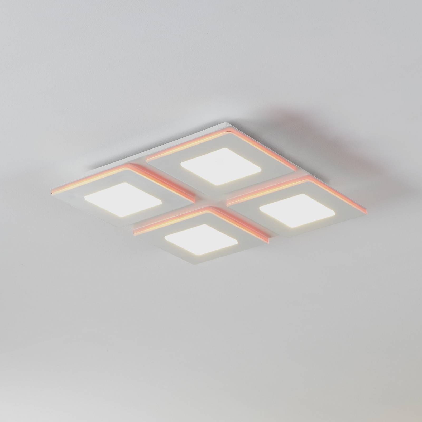 foto del prodotto eglo connect plafoniera led padrogiano z a 4 luci, 45 x 45 cm