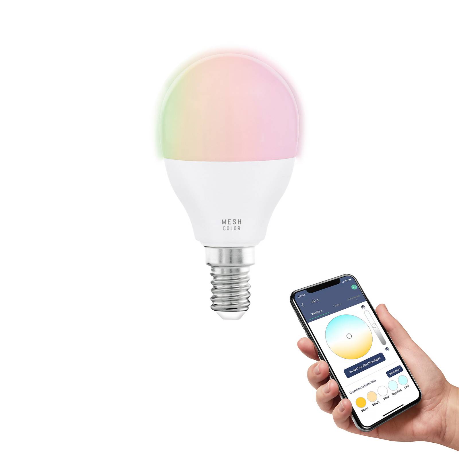 foto del prodotto eglo connect z e14 p45 lampadina led 5w 470lm rgbw