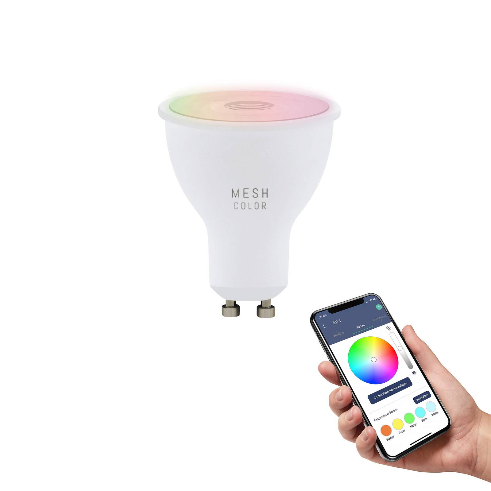 foto del prodotto eglo connect z gu10 led riflettore 5w 345lm rgbw