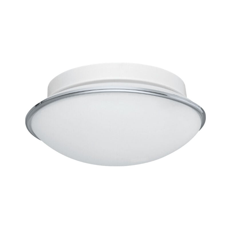 foto del prodotto eglo dolly lampada da soffitto o parete 23,5 cm rotonda, vetro, cromo 31016 