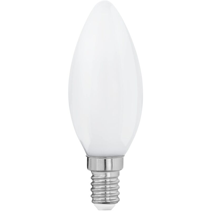 foto del prodotto eglo e14 led, lampadina classica a forma di candela, 7 watt equivalente a 60 watt , 806 lumen, luce bianco caldo, 2700k, lampadina c35, 3,5 cm