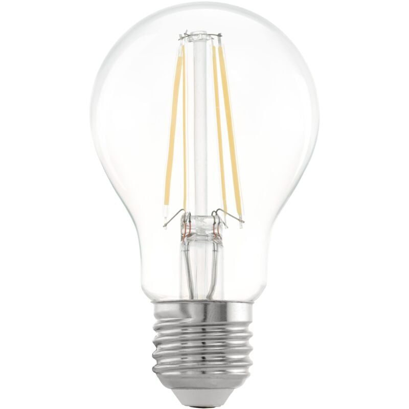 foto del prodotto eglo e27 led, lampadina classica, illuminazione retro, 4 watt equivalente a 40 watt , 470 lumen, luce bianco caldo, 2700k, lampadina edison a60, 