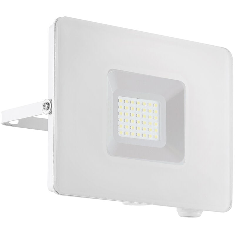 foto del prodotto eglo faretto esterno moderna faedo 3 alluminio bianco led h13,5cm