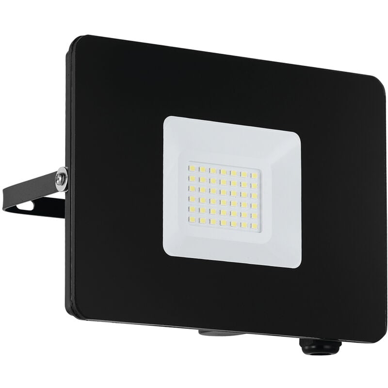 foto del prodotto eglo faretto esterno moderno faedo 3 alluminio nero vetro led
