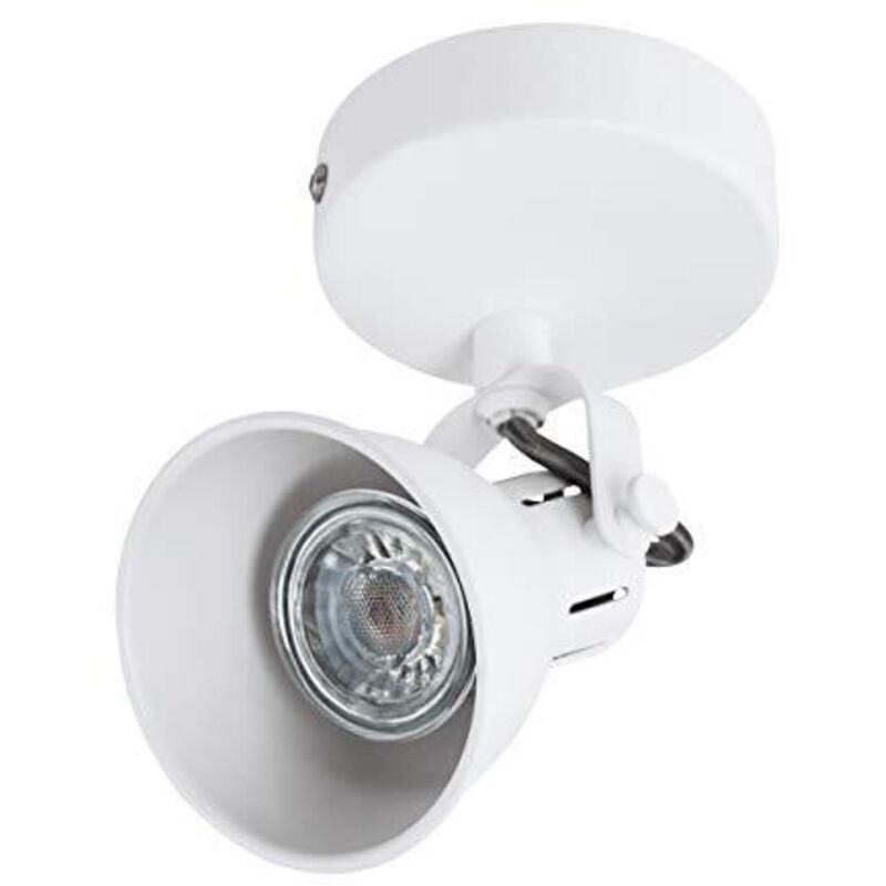 foto del prodotto eglo - faretto led da interno gu10 3w bianco luce spot lampada parete 100 seras