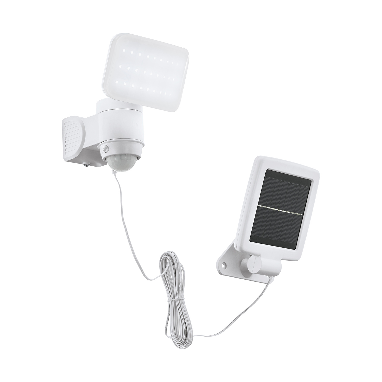 foto del prodotto eglo faretto panello solare casabas policarbonato bianco led