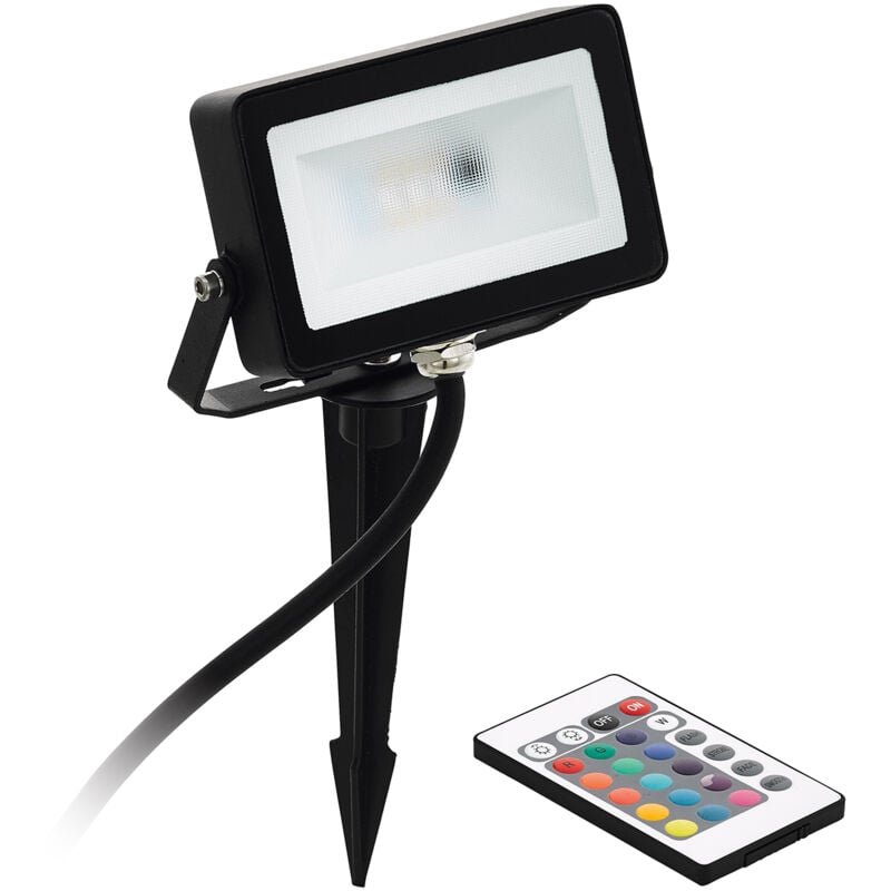 foto del prodotto eglo faretto picchetto esterno moderno faedo 4 alluminio nero led