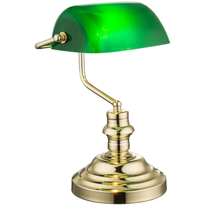 foto del prodotto eglo globo lampada da tavolo antique ottone metallo lampada