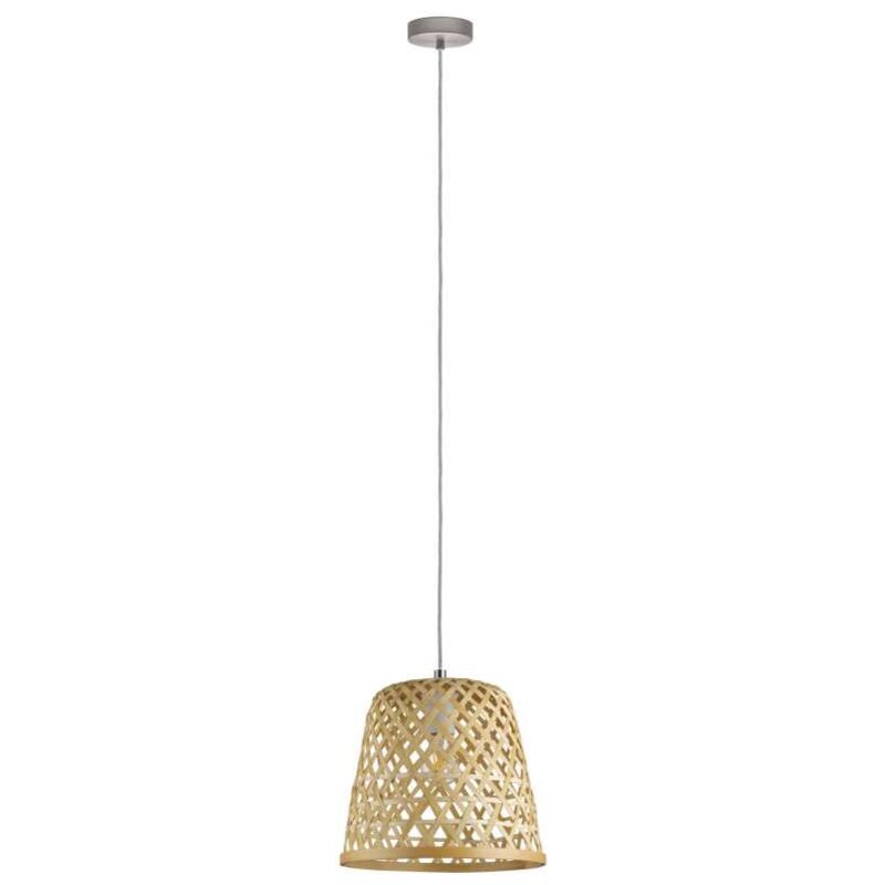 foto del prodotto eglo lampada a sospensione kirkcolm nickel satinato h1100xd300 mm