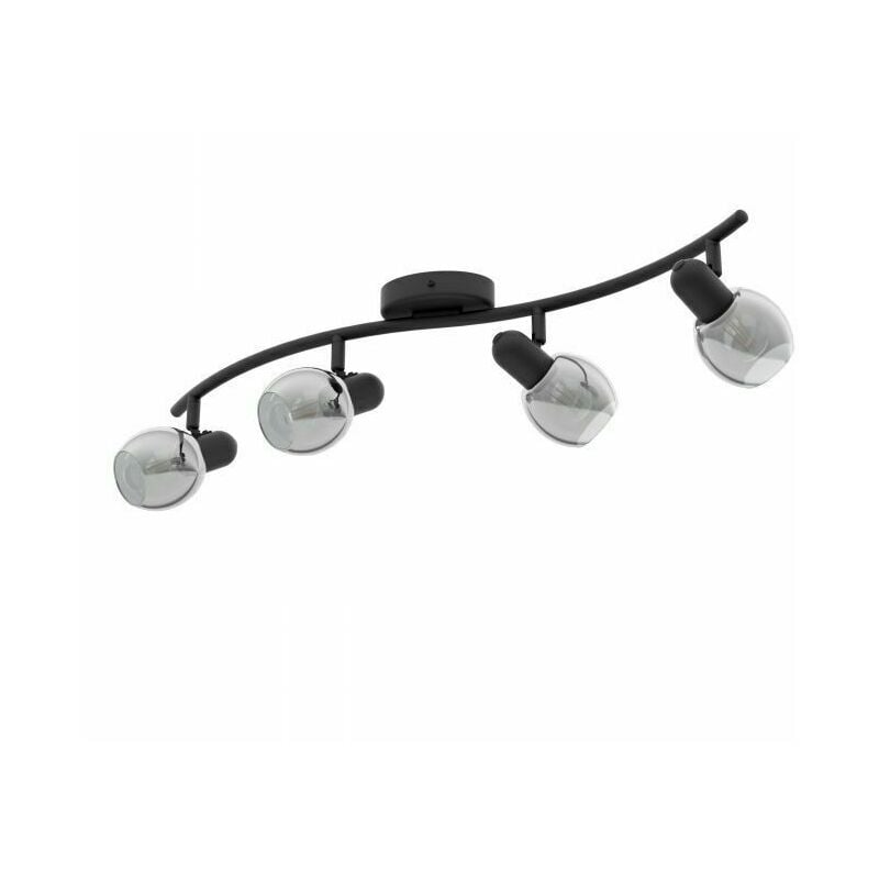 foto del prodotto eglo lampada da soffitto su barra binario faretti e14 4 luci lampadario pollica