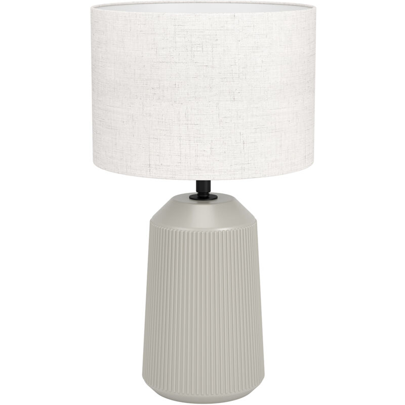 foto del prodotto eglo lampada da tavolo minimal capalbio ceramica sabbia 1 luce e27