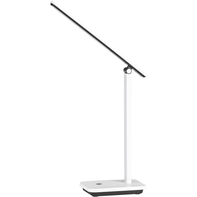 foto del prodotto eglo lampada da tavolo minimal iniesta policarbonato bianco luce led integrato 3,6w