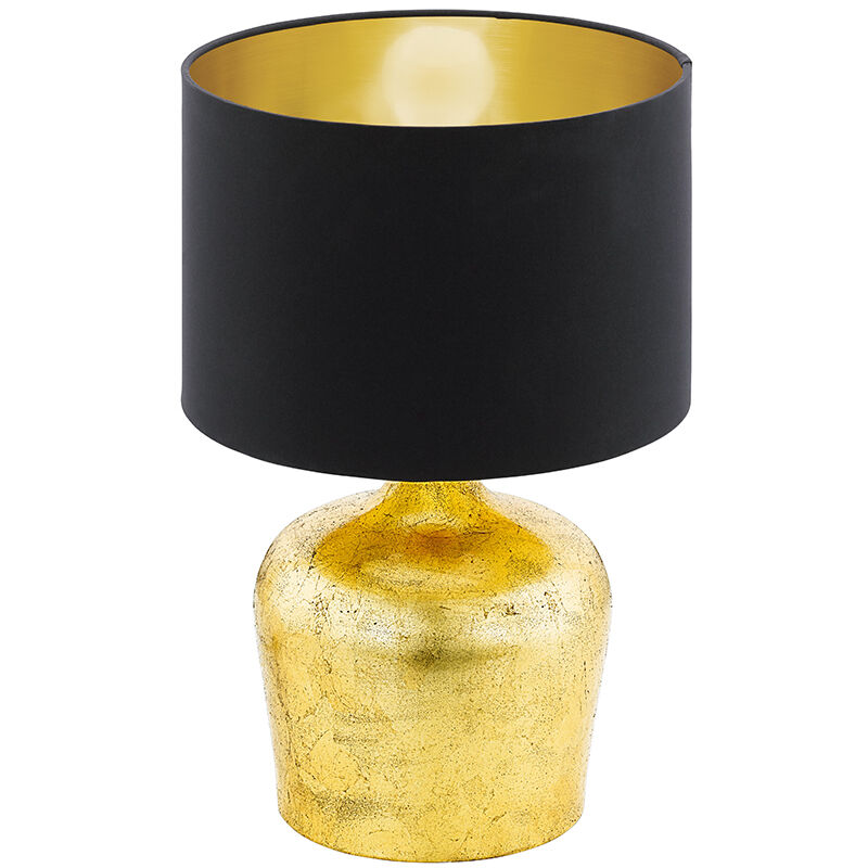foto del prodotto eglo lampada da tavolo moderna manalba acciaio oro 1 luce e27