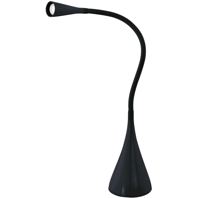 foto del prodotto eglo lampada da tavolo moderna snapora policarbonato nero luce led integrato 3w