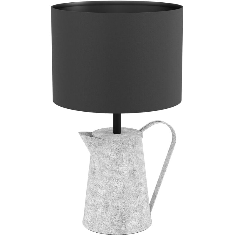foto del prodotto eglo lampada da tavolo vintage kensal acciaio grigio 1 luce e27