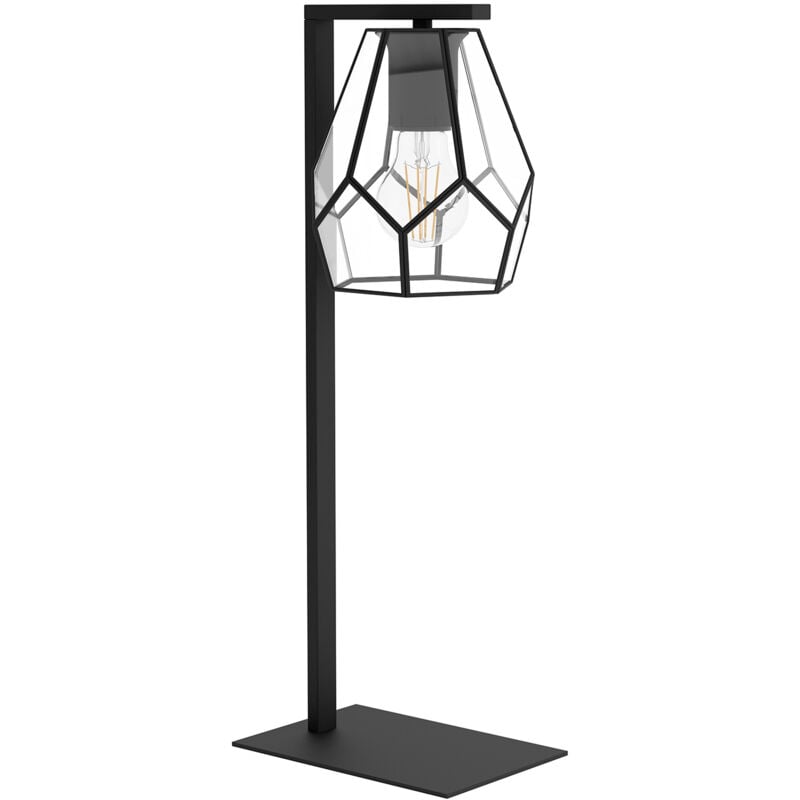 foto del prodotto eglo lampada da tavolo vintage mardyke acciaio nero 1 luce e27