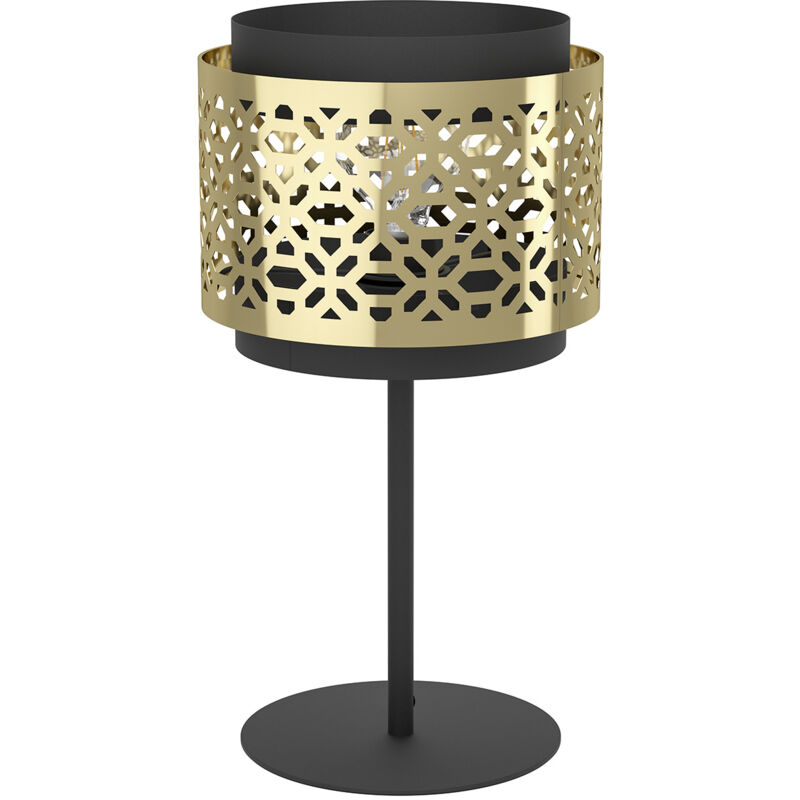 foto del prodotto eglo lampada da tavolo vintage sandbach acciaio nero 1 luce e27
