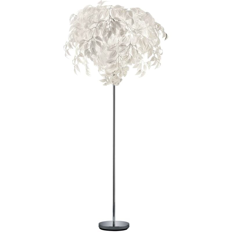 foto del prodotto eglo lampada piantana terra elegante con foglie cromo h 180 cm leavy gd trio
