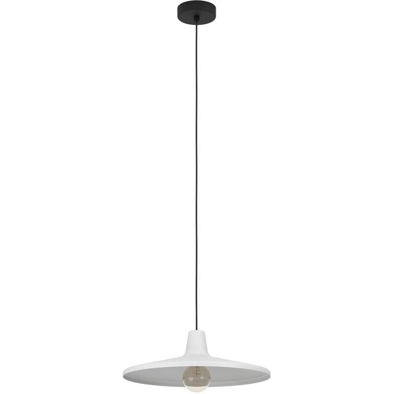foto del prodotto eglo lampadario a sospensione contemporaneo miniere acciaio nero grigio 1 luce e27