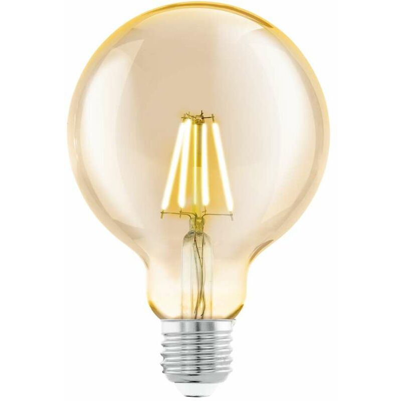 foto del prodotto eglo lampadina globo 95mm vintage ambrata e27 4w