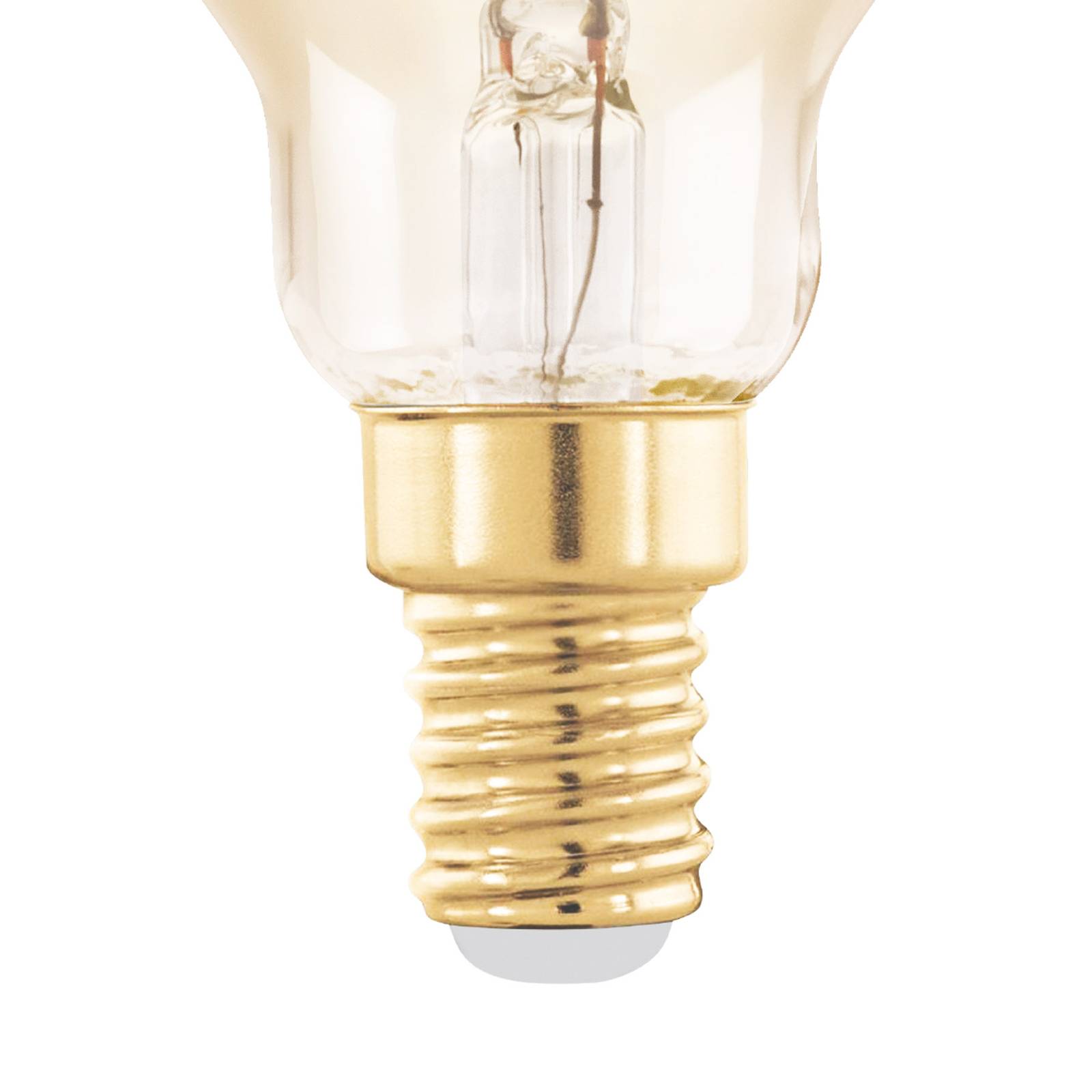 foto del prodotto eglo lampadina led e14 4w p45 2.000k filament ambra dimmerabile