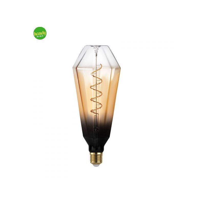 foto del prodotto eglo lampadina vintage e27 4w 2000k 100mm marrone nero trasparente forma t100
