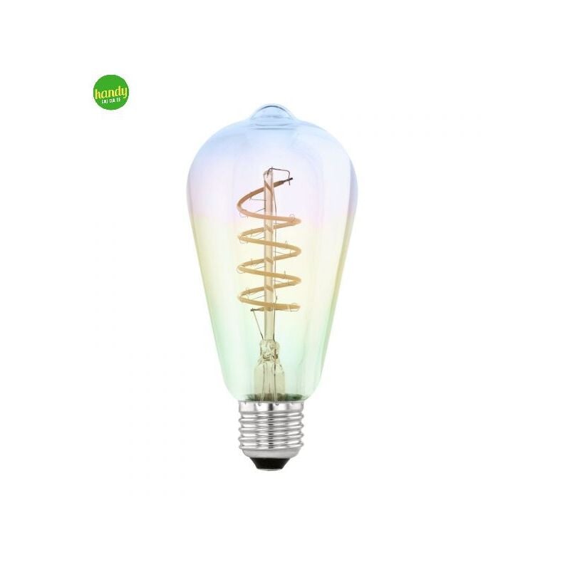 foto del prodotto eglo lampadina vintage e27 4w 2000k 64mm iridescente forma st64