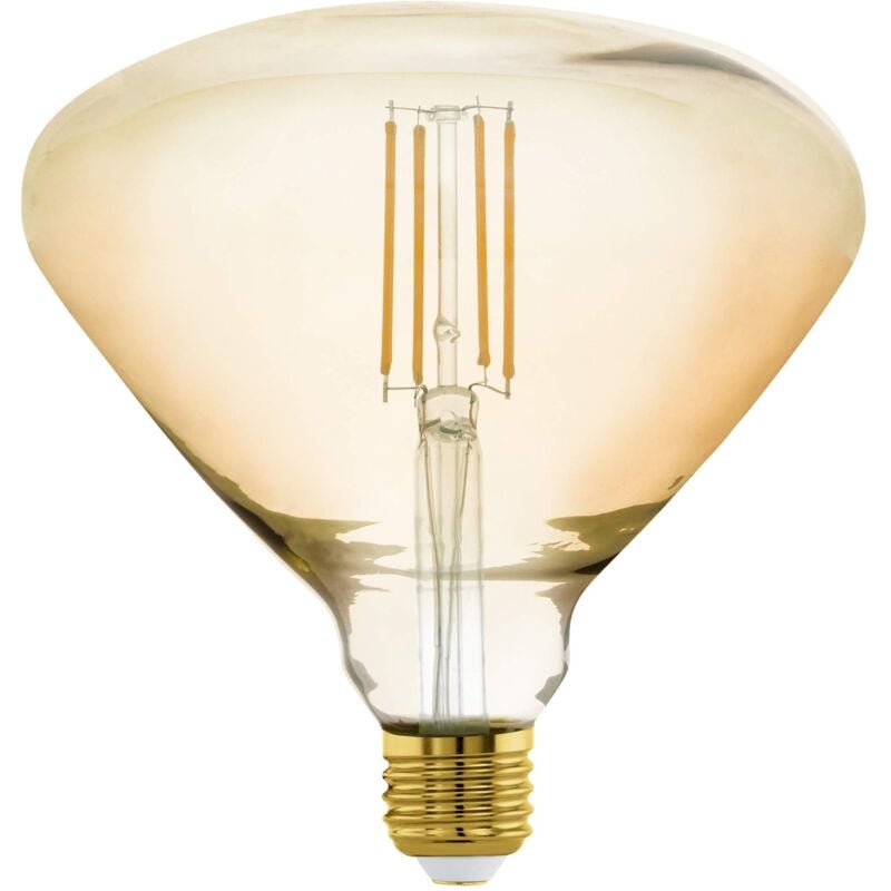 foto del prodotto eglo - led e27 dimmerabile, grande lampadina vintage ambra di medie dimensioni, illuminazione retrò, 4,5 w equivalente a 40 w , 470 lumen, bianco