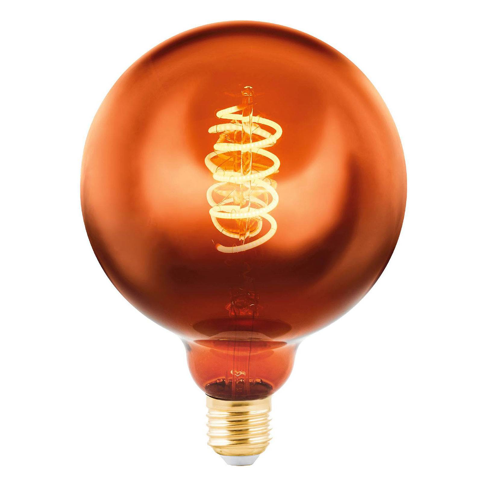foto del prodotto eglo led globe e27 g125 4w 2.000k filamenti rame