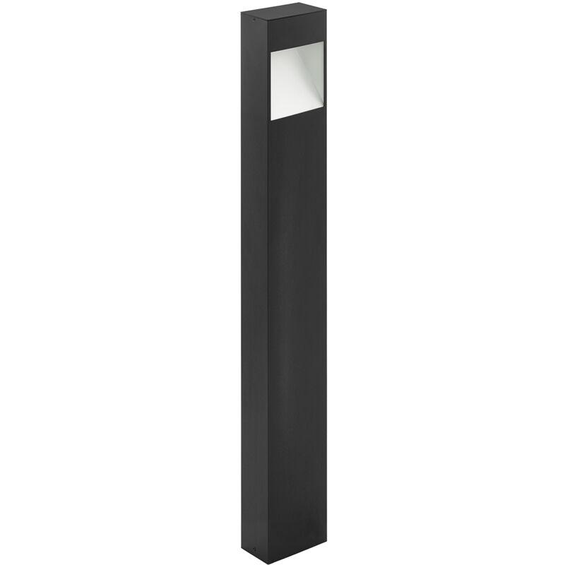 foto del prodotto eglo paletto esterno moderno manfria alluminio nero led