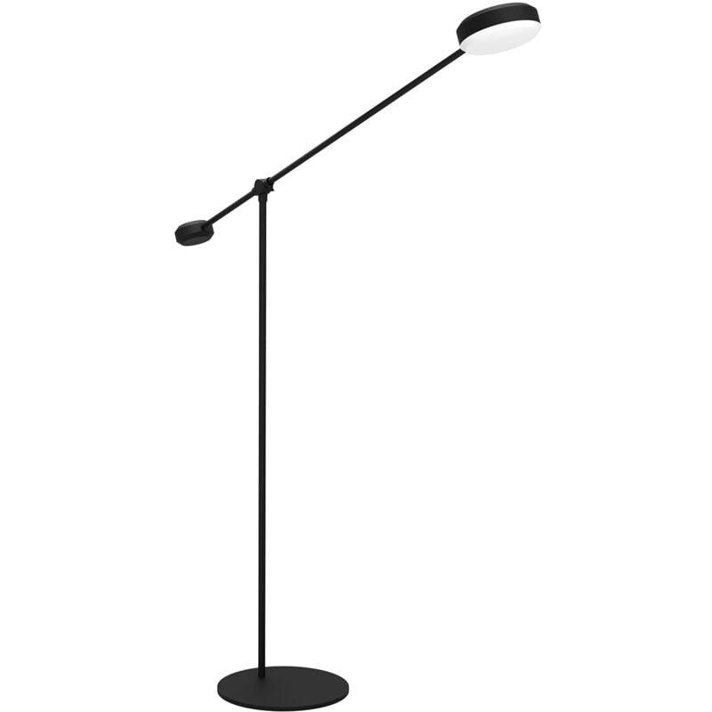 foto del prodotto eglo piantana contemporanea clavellina acciaio nero luce led integrato 24w