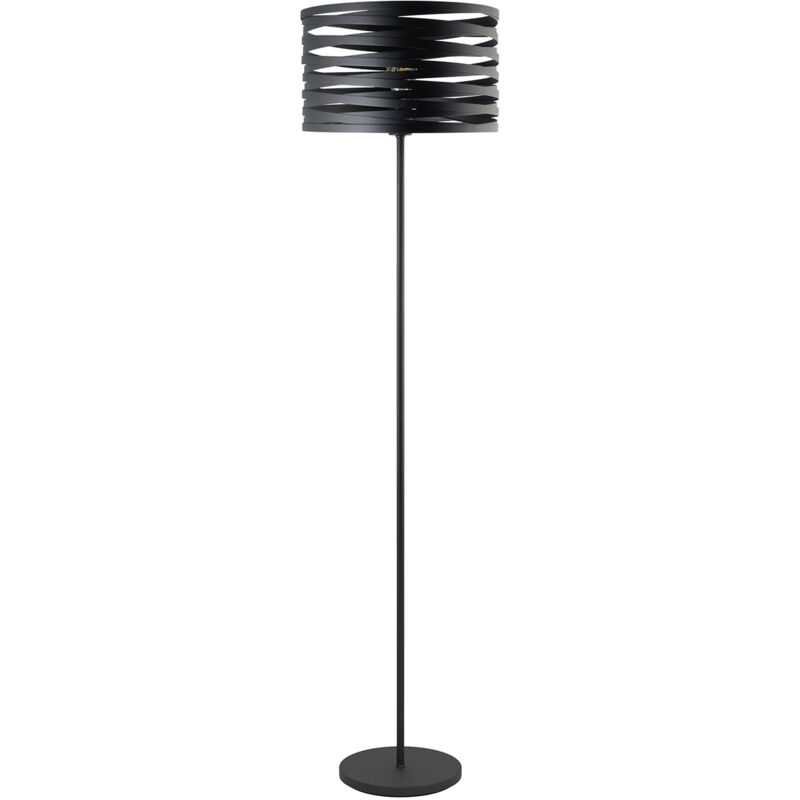 foto del prodotto eglo piantana contemporanea cremella acciaio nero 1 luce e27