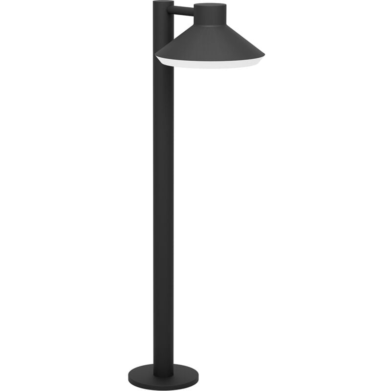 foto del prodotto eglo piantana esterno moderna ninnarella acciaio nero policarbonato bianco gu10