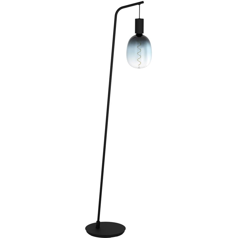foto del prodotto eglo piantana vintage cranley acciaio nero 1 luce e27