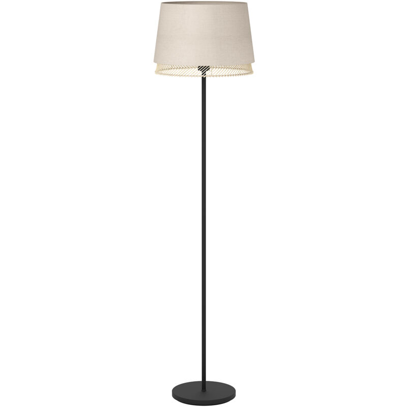 foto del prodotto eglo piantana vintage tabley acciaio nero 1 luce e27