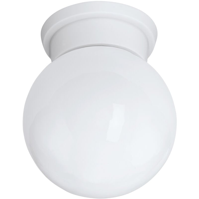 foto del prodotto eglo plafoniera contemporanea durelo policarbonato bianco 1 luce e27