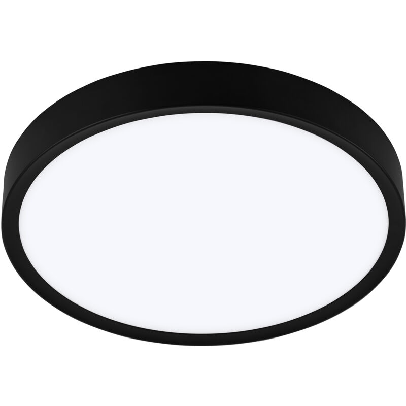 foto del prodotto eglo plafoniera contemporanea musurita policarbonato nero 6 luci led integrato 5,5w